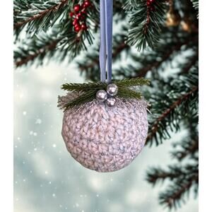 Handmade Crocheted Christmas Ornament Christmas Bauble